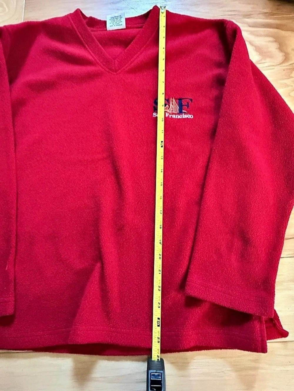 Vintage Andy’s San Francisco SF Red Fleece Pullover Sweatshirt Size Small - Picture 4 of 6